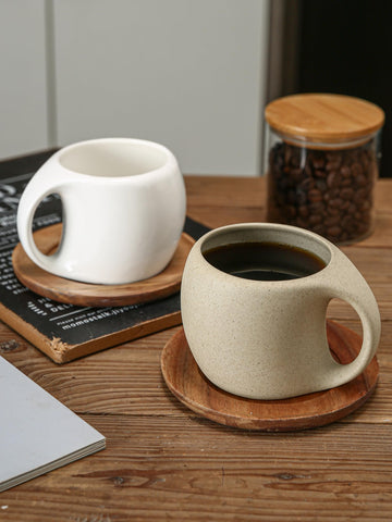 Tvvtuww matte glaze mug delivers comfy touch for hot drinks.