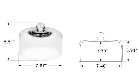 Twakutwaku cake cover lid in clear glass for easy viewing while keeping pastries fresh.