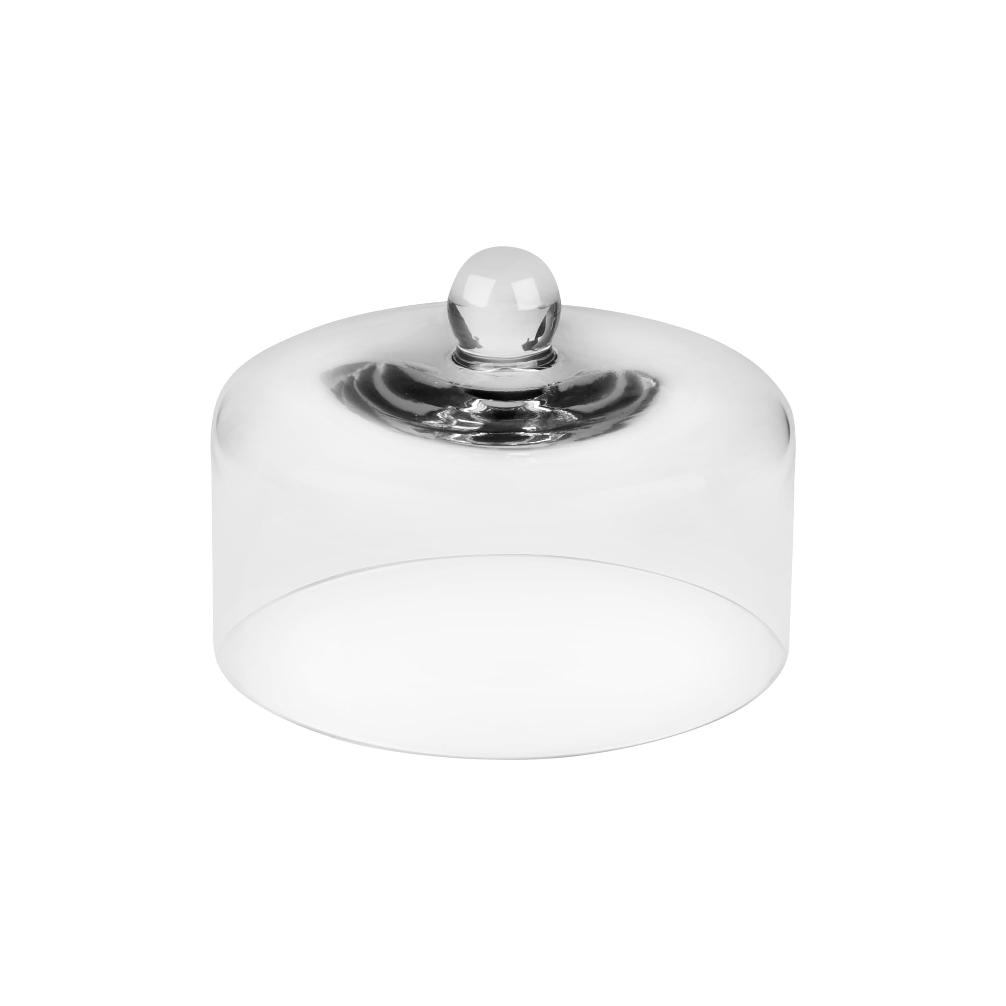Twakutwaku glass cake dome (8x5.5in) for elegant presentation and dust protection.