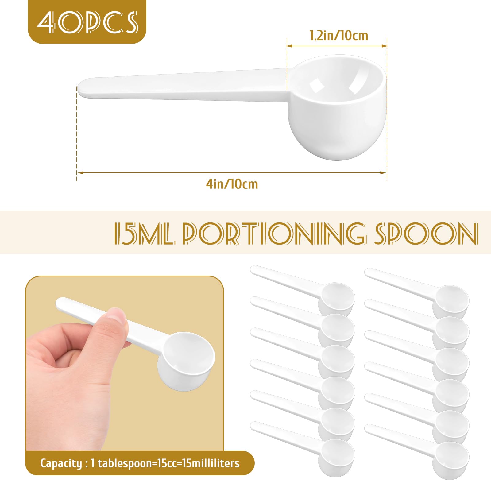 Twdrer coffee scoop and measuring set for accurate portioning of powders