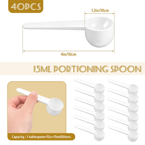 Twdrer coffee scoop and measuring set for accurate portioning of powders