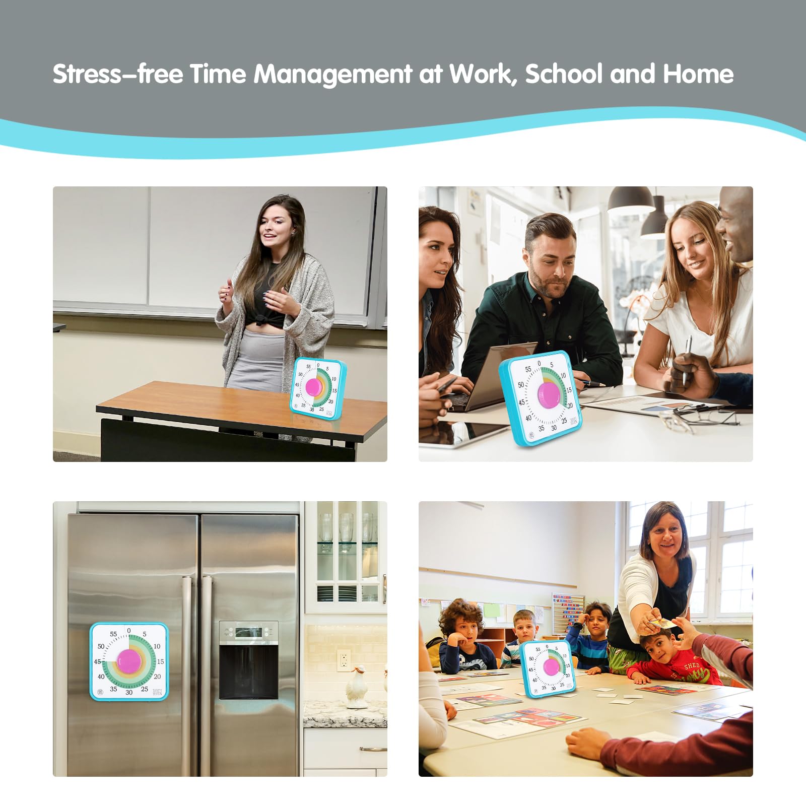 TWENTY5 SEVEN countdown timer magnetic surface allows versatile placement.