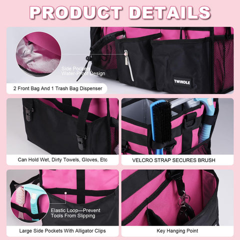 TWINDLE front pockets store IDs and business cards within reach