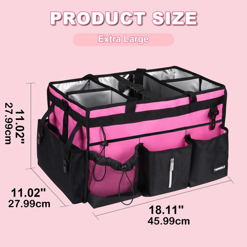TWINDLE cleaning caddy with shoulder strap enables hands-free transport