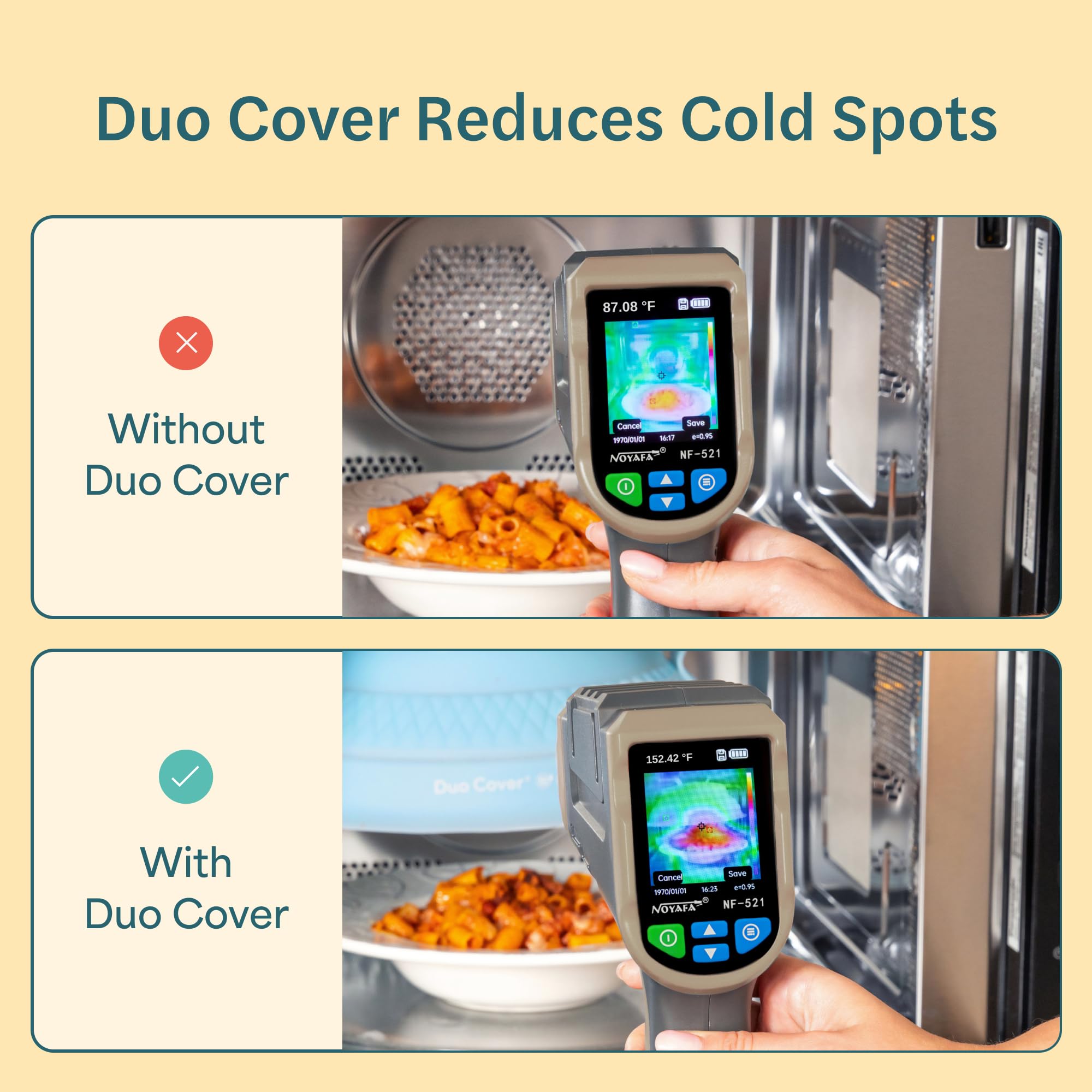Two Pillars Duo Cover easy-storage solution keeps your counter tidy.