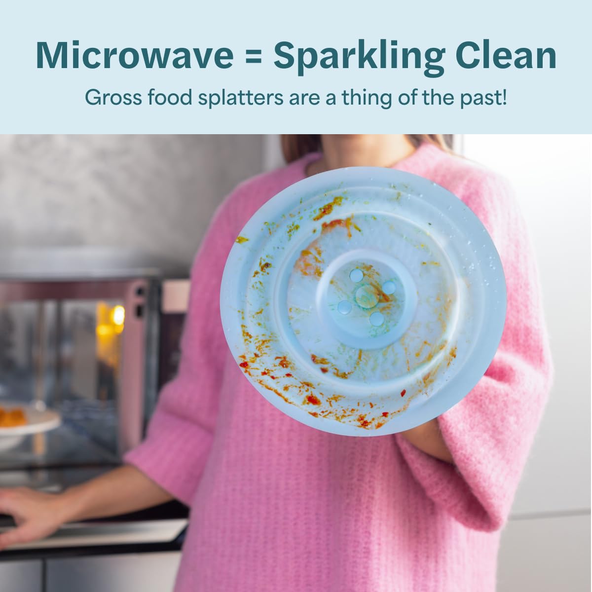 Two Pillars Duo Cover visible steam promotes quicker, even reheating.