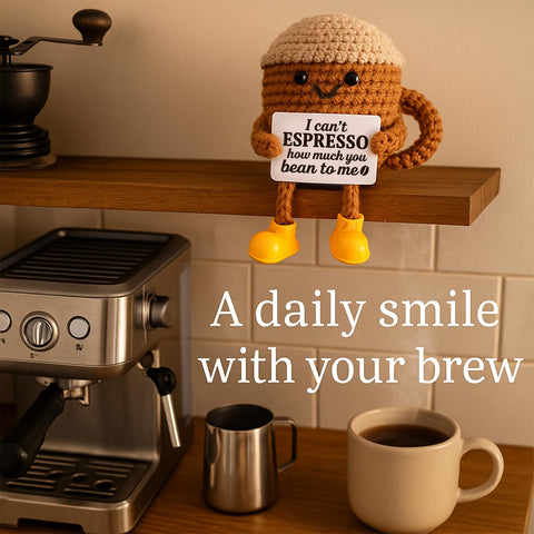 TWPER crochet coffee cup birthday gift for coffee lovers
