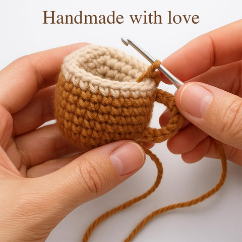 TWPER small gift crochet cup for best friend use