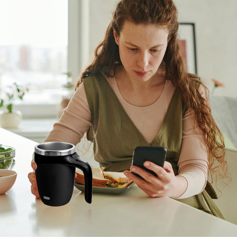 TXLOOK self-stirring mug easy cleaning under running water