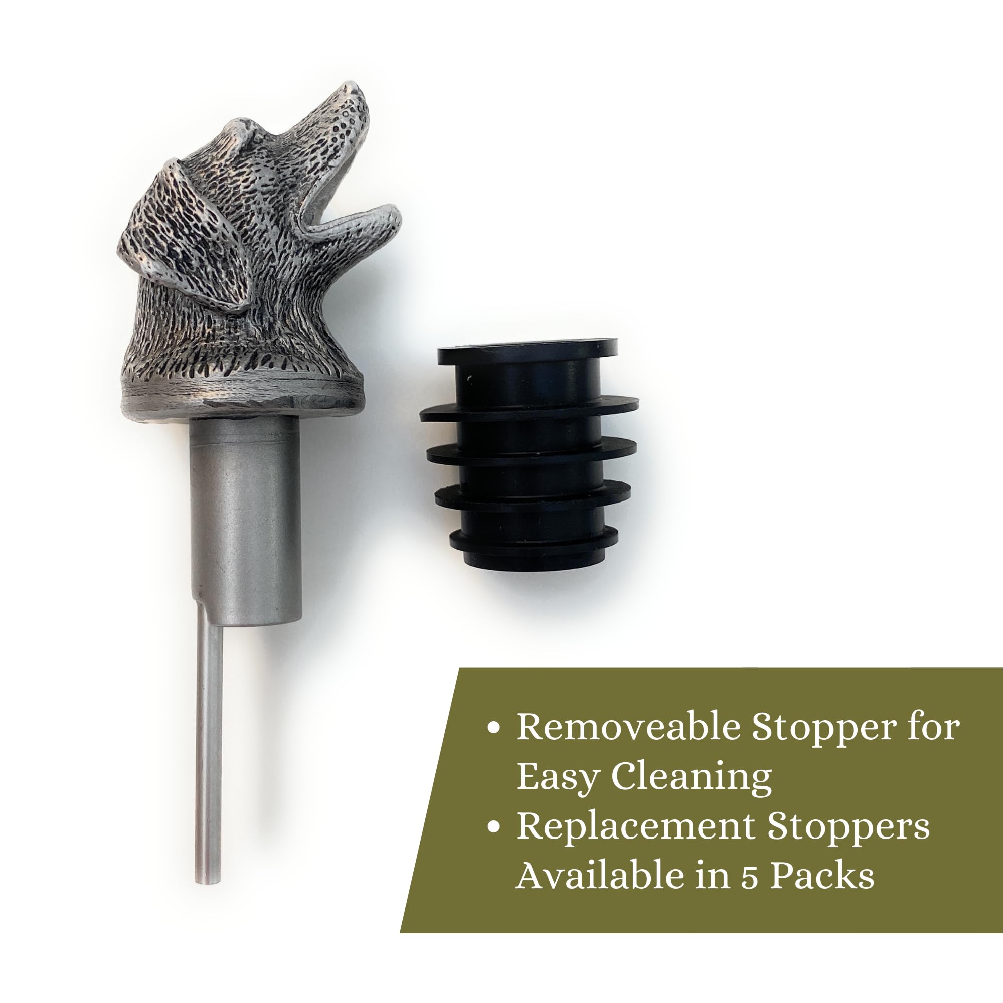 TXOKO bottle pourer with aerator demonstrating precise, spill-free pours