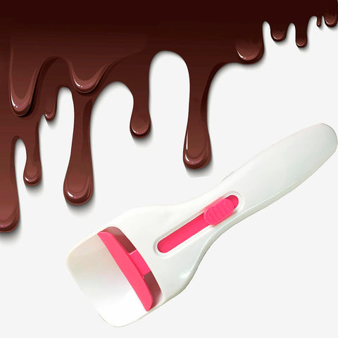 Tydlig Cupcake Scoop Dispenser no-drips image emphasizes clean counters during baking.