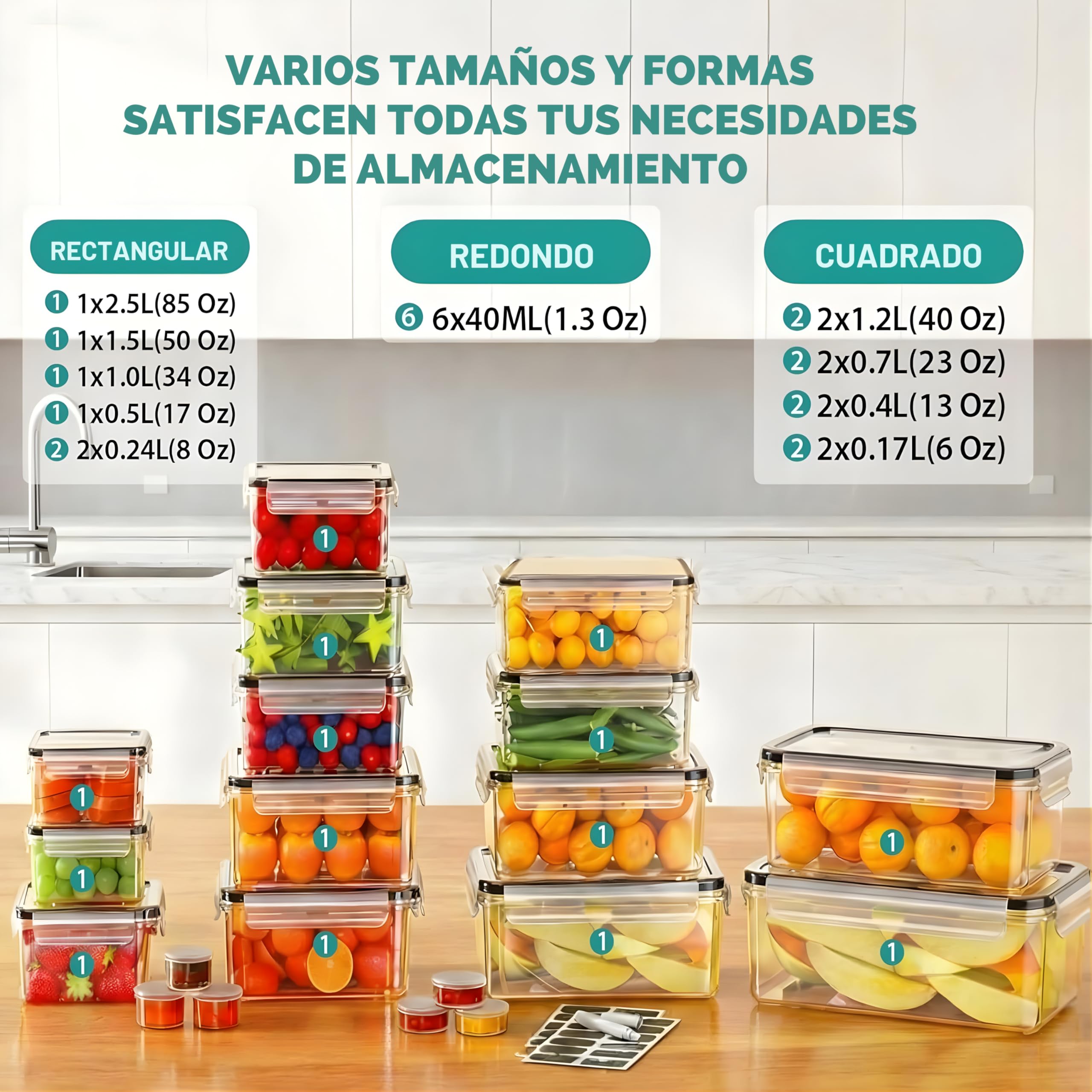 TYKOON AISOON 50oz rectangular container keeps leftovers organized and easily reheated.