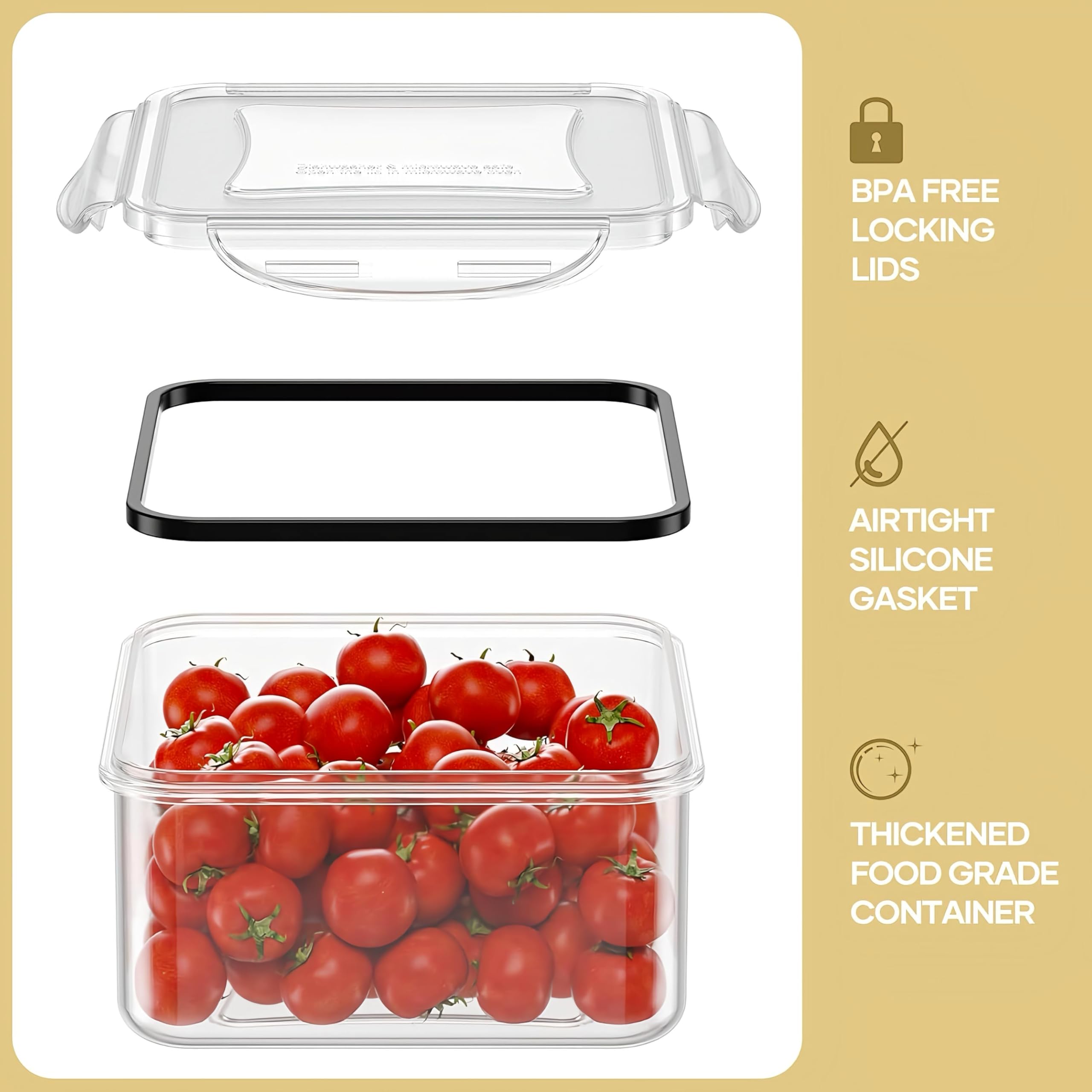 TYKOON AISOON 8oz round container perfect for sauces and snacks.