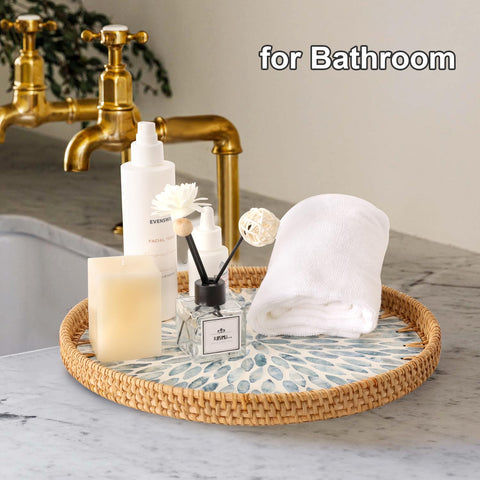 Tynulox decorative tray enhances coffee table or ottoman decor