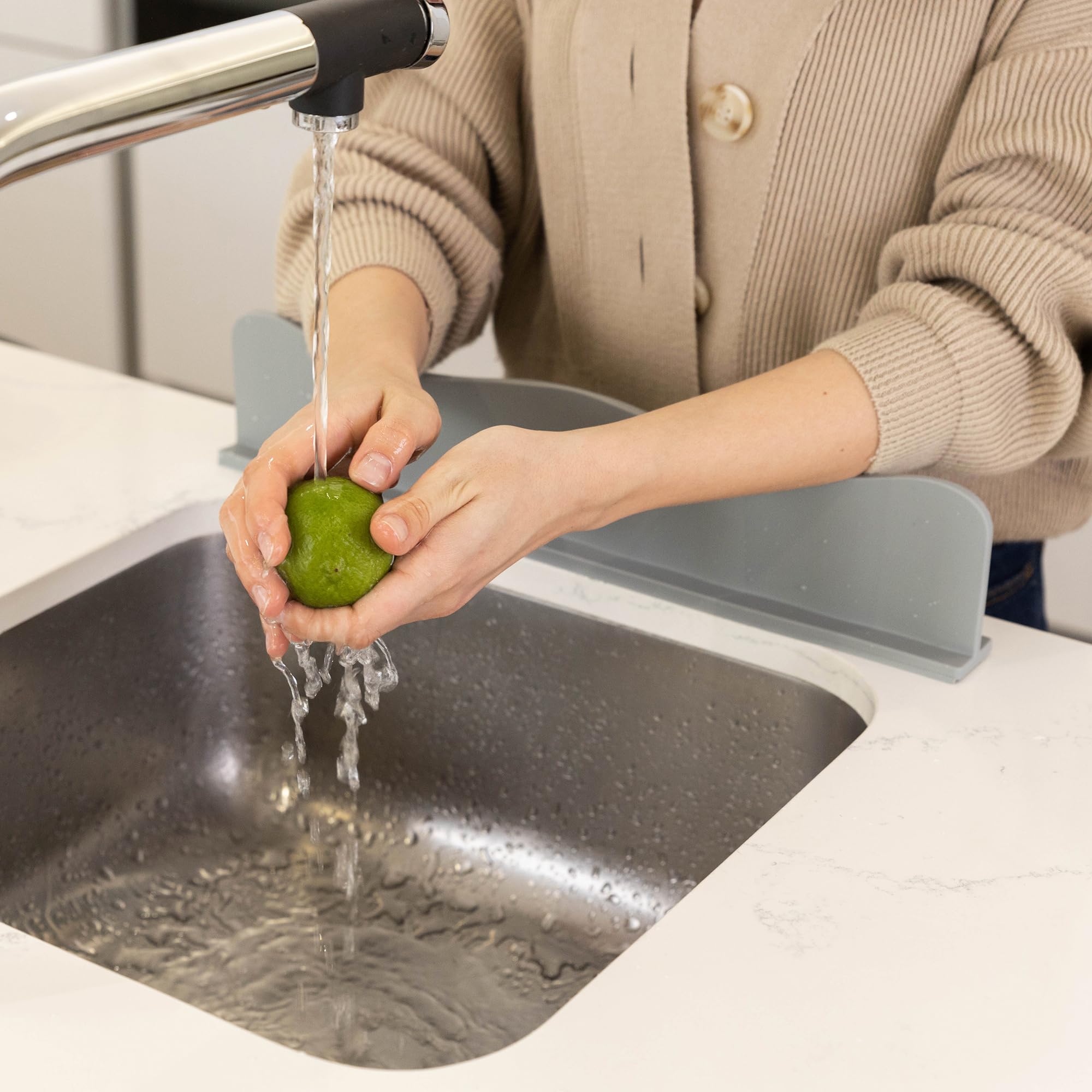 TYOARO silicone sink splash guard dishwasher-safe for easy cleaning