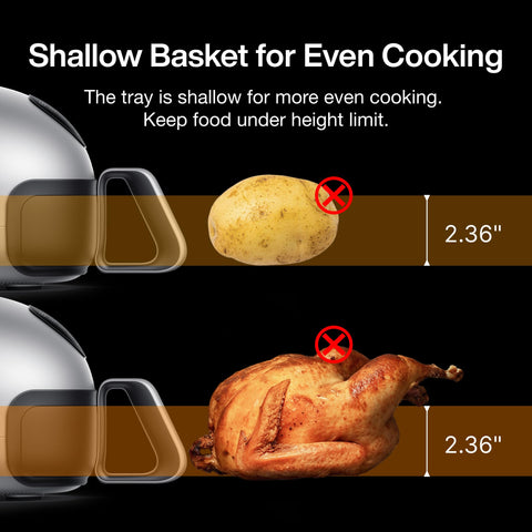 Typhur Dome 2 inside basket closeup shows non-stick ceramic coating.