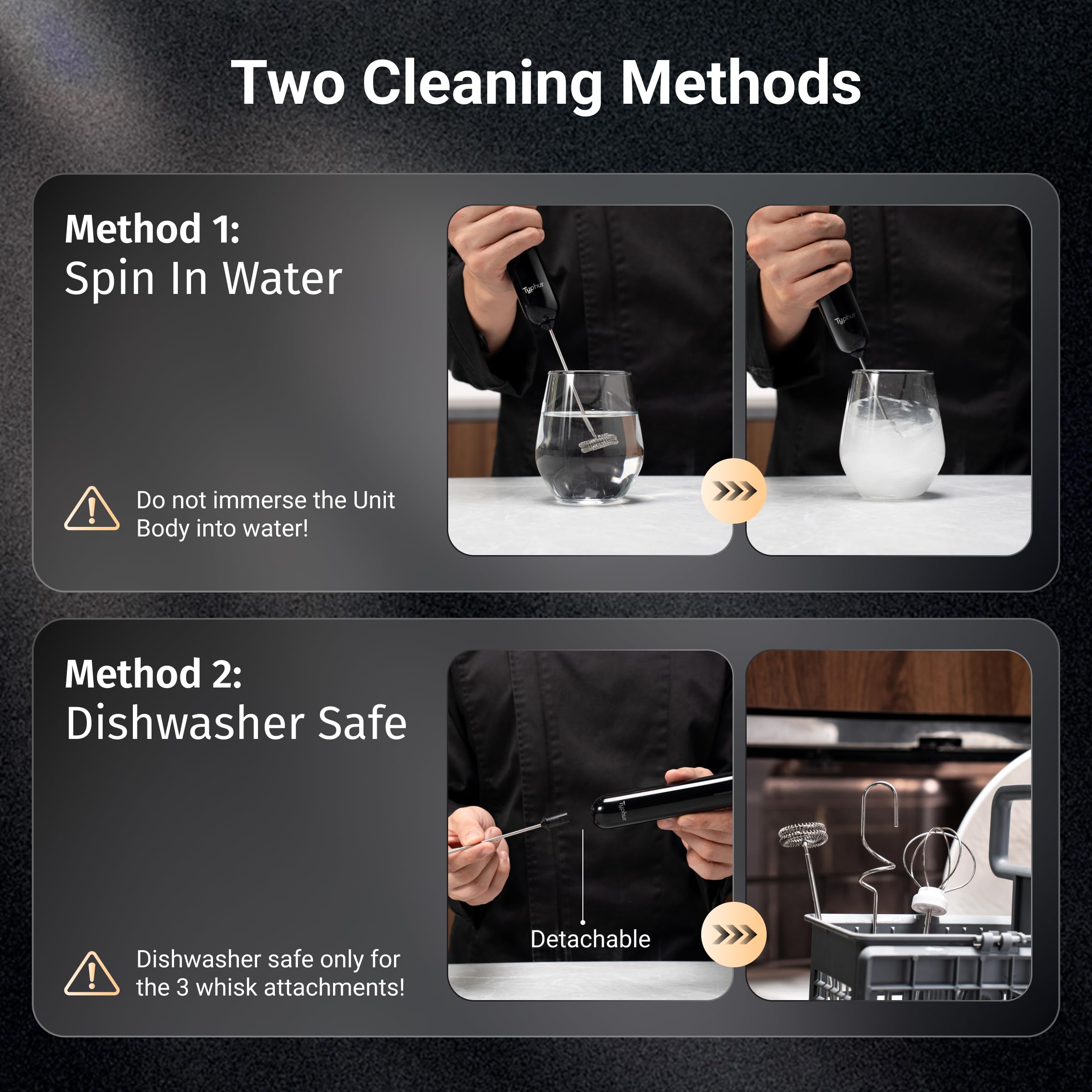 Typhur InstaWhisk emulsifies dairy and plant milks for smooth drinks
