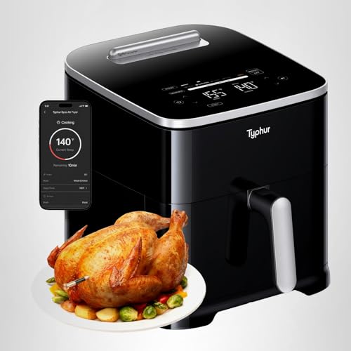 Typhur Sync Air Fryer reaches 450°F for crisp textures.