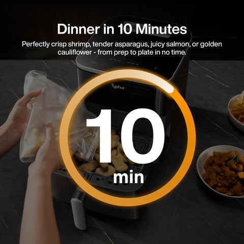 Typhur Sync Air Fryer uses five sensors for precise doneness.