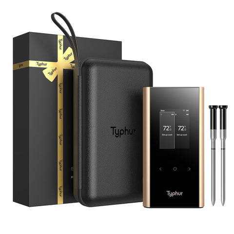 Typhur Sync Gold Dual Gift Set packaging showcases festive gift appeal for cooks.
