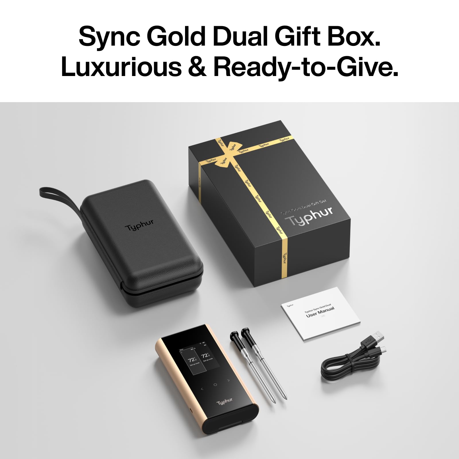 Typhur Sync Gold precise readout on screen for confident timing.