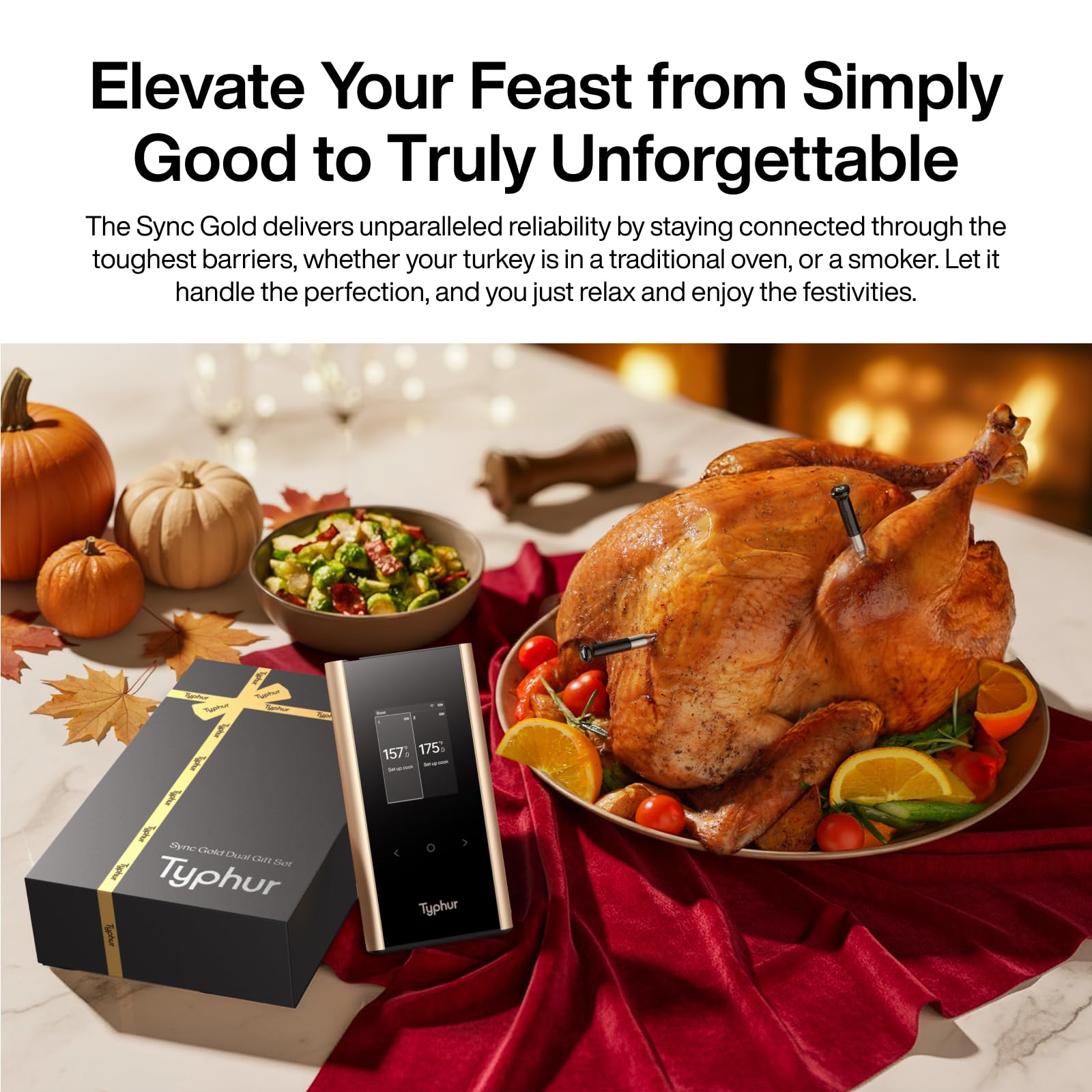 Typhur Sync Gold storage case protects gear between uses.