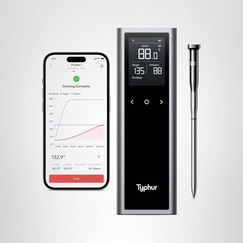 Typhur Sync One durable aluminum alloy case protects the thermometer.