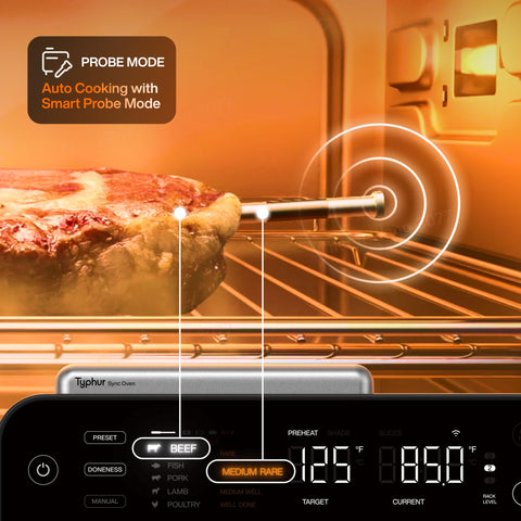 Typhur Sync Oven 12 in 1 cooking modes for versatile meal prep