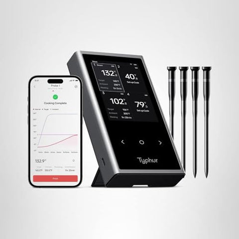 Typhur Sync quad app control enables grill-to-table monitoring