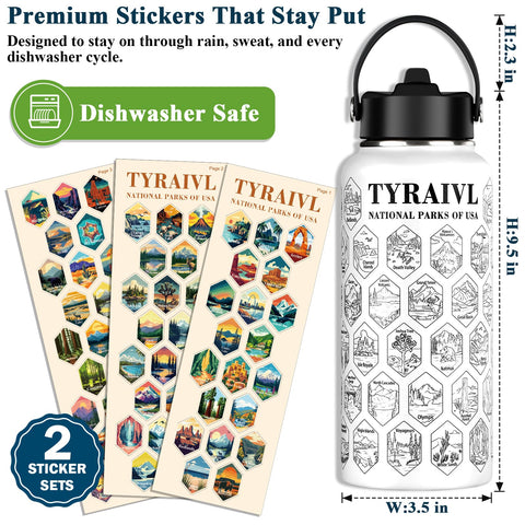 Tyraivl sticker pack shown in box for easy gifting