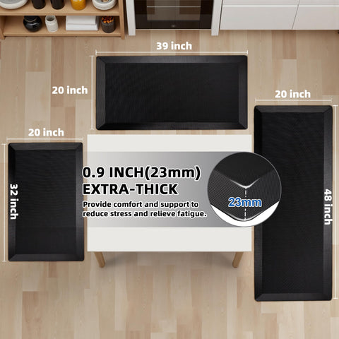 Tyrot 23mm memory foam cushion supports knees and feet.