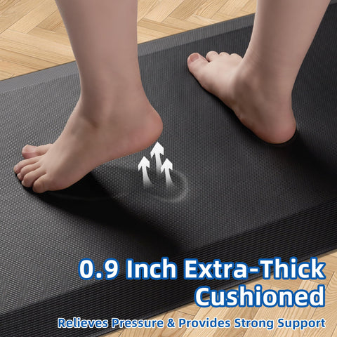 Tyrot mat with non-slip bottom keeps you safe on slick floors.