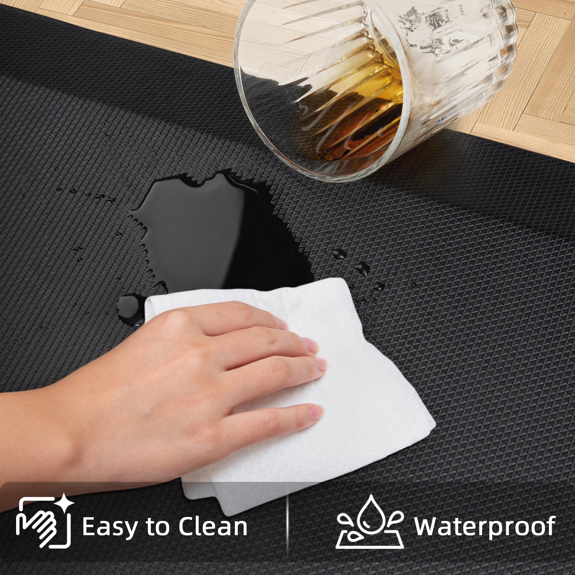 Tyrot waterproof surface wipes clean after spills for easy maintenance.