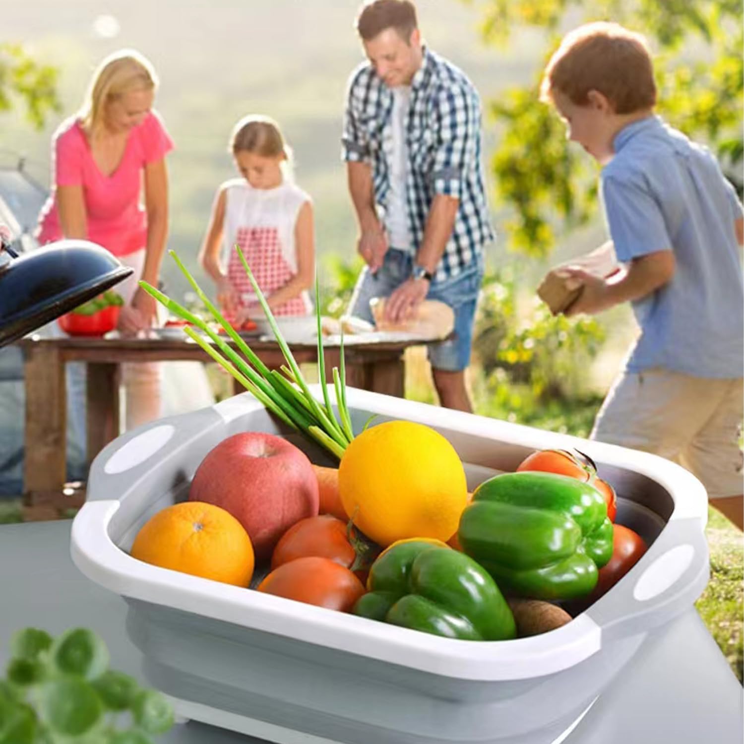 TYSSELY multi-use basin serves as wash tub or storage basket