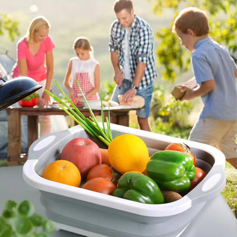 TYSSELY multi-use basin serves as wash tub or storage basket