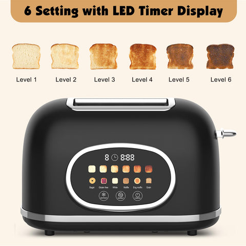 Tyyaefy even heating tubes ensure uniform heat across slices.