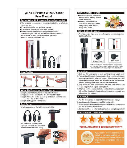 Tyzine wine gift set presents practicality and style for enthusiasts.