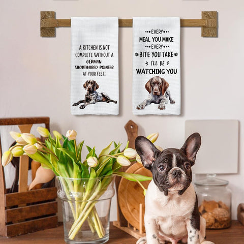 Tzhim dog hand towels German Pointer design perfect for quick cleanups and home decor