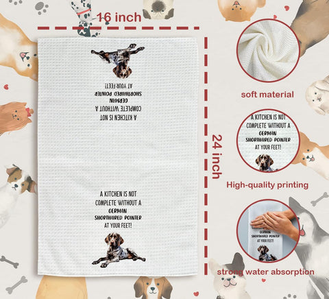 Tzhim dog lover gifts kitchen towels 2-pack keeps kitchens tidy with canine flair