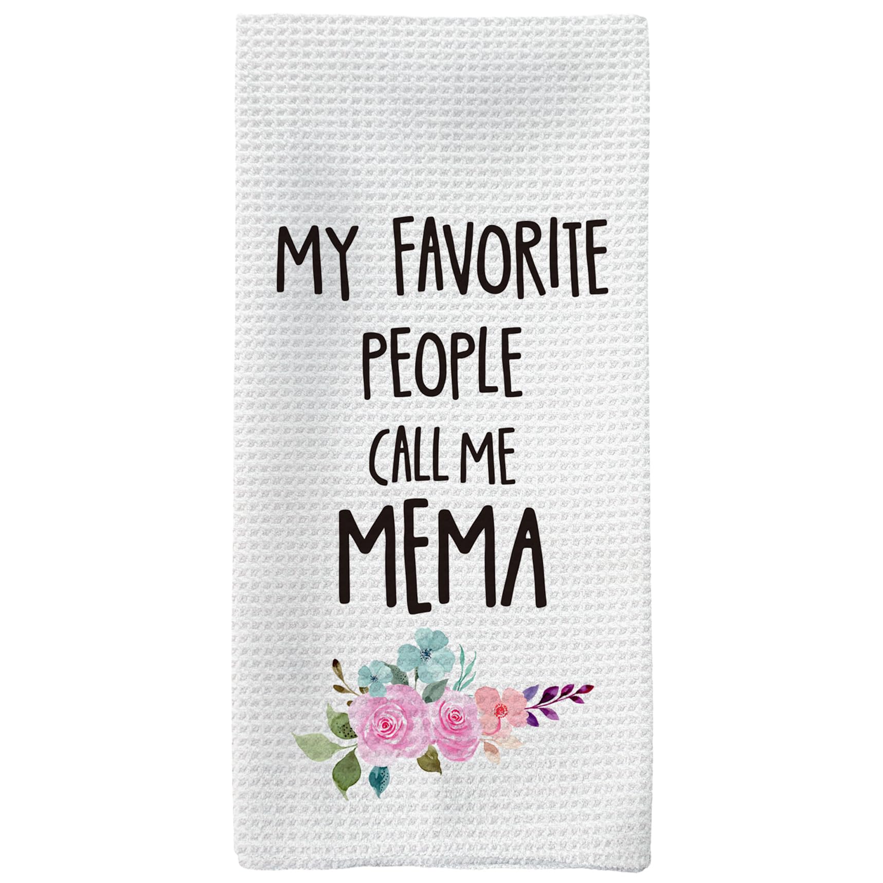 Tzhim Mema kitchen towel with abstract pattern for everyday cleaning.