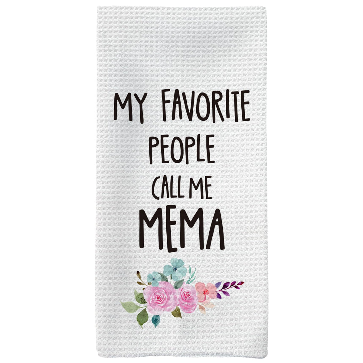 Tzhim Mema kitchen towel with abstract pattern for everyday cleaning.