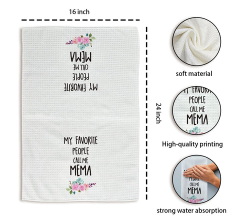 Tzhim Mema gift-ready towel set for grandma, friends, and family.