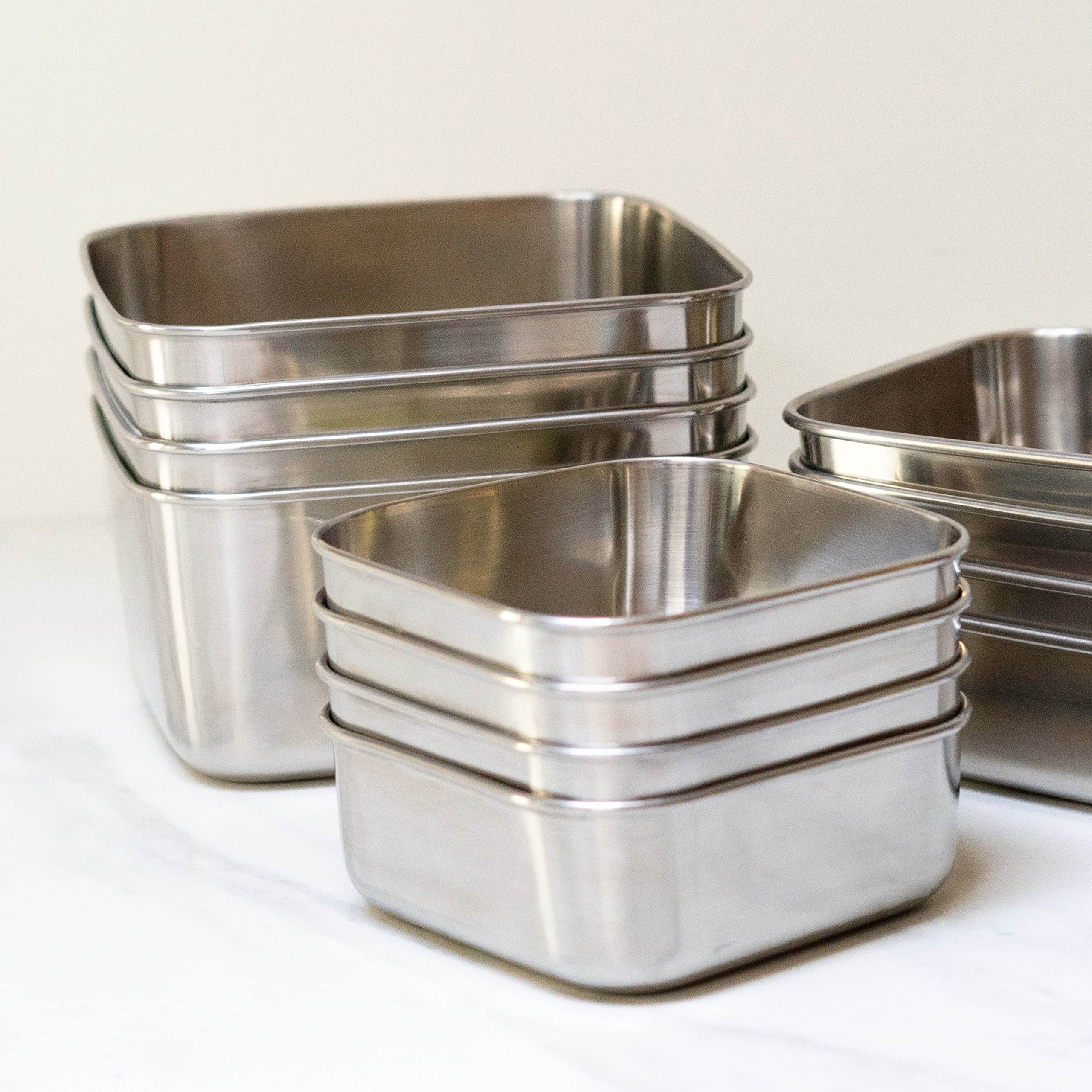 U Konserve space-saving nested design reducing fridge clutter.