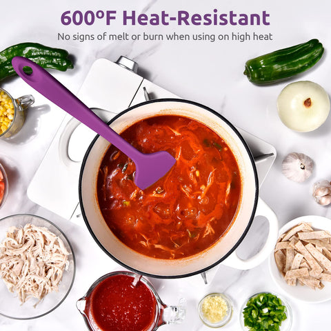 Heat resistant up to 600°F, perfect for high-heat stirring and sugars in recipes.