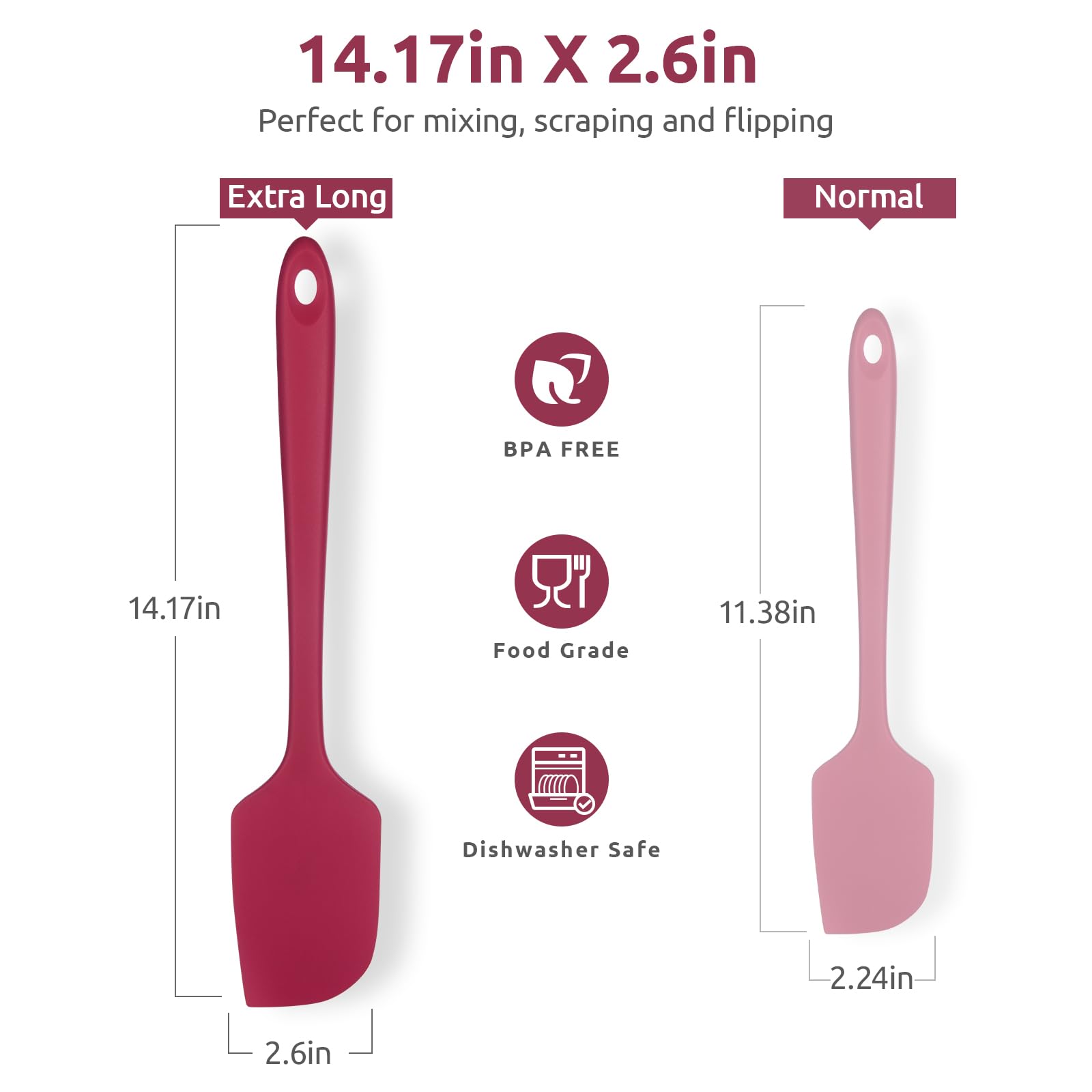 U-Taste 600ºF heat resistant spatula handling high-heat cooking safely