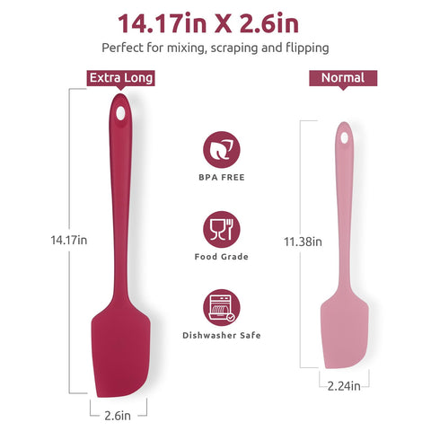 U-Taste 600ºF heat resistant spatula handling high-heat cooking safely
