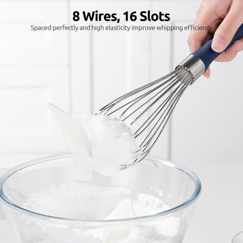 U-Taste balloon whisk is dishwasher safe for easy cleanup.