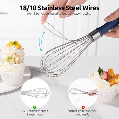 U-Taste silicone handle provides comfortable non-slip grip.