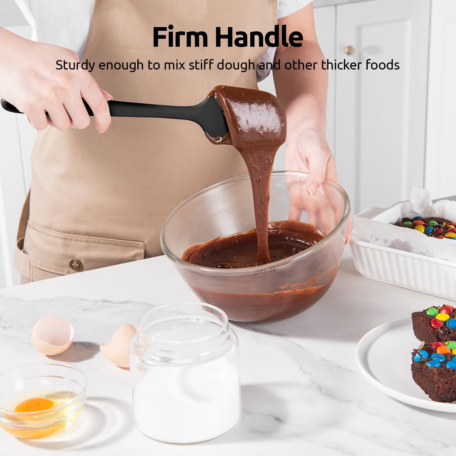 U-Taste bowl scraper helps remove batter and sauce from bowls