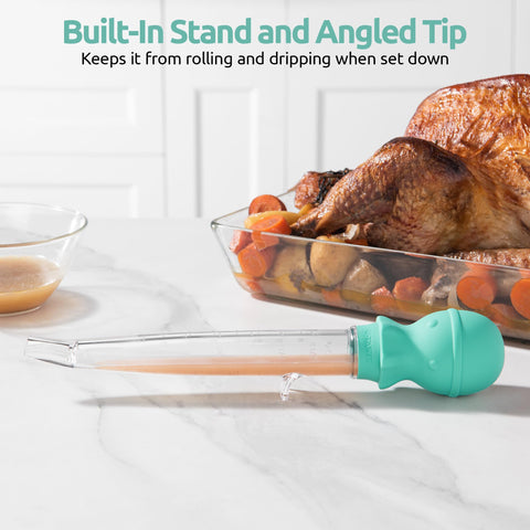 U-Taste built-in stand keeps the tube steady on the counter